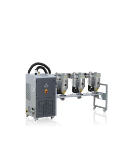 sDRY 40 avec 3 trémies à 15 l sur cadre 400V/50Hz