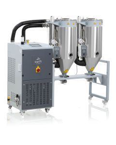 sDRY 80 avec 2 trémies à 80 l sur cadre 400V/50Hz
