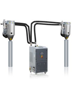 sDRY 40 mit 2x40l Trichter auf Maschine 400V/50Hz